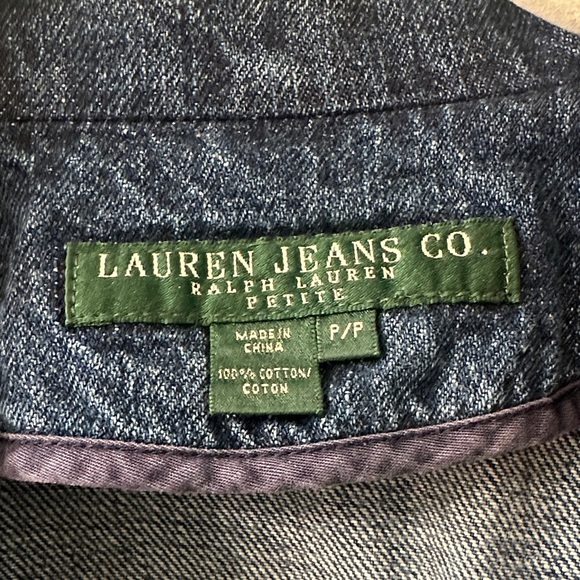 Ralph Lauren Vintage Denim Blazer with Pearl Buttons. - Picture 2 of 6